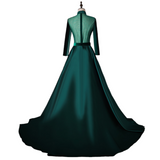 Plus Size Sexy Emerald Green Gown