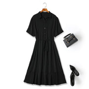 Plus Size Short Sleeve Shirt Dress