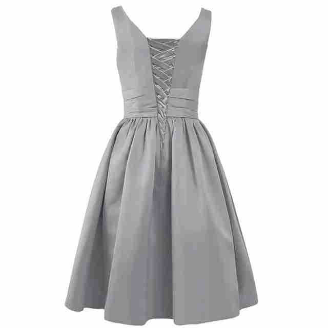 Gray formal dress short sales