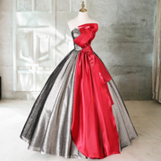 Plus Size Silver Ball Gown