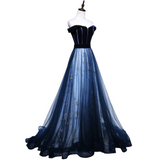 Plus Size Stars and Moon Evening Dress - Side View