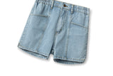 Plus Size Stretchband Denim Shorts