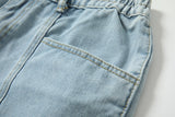 Plus Size Stretchband Denim Shorts