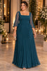 Valenne Plus Size Square Neck Formal Dress