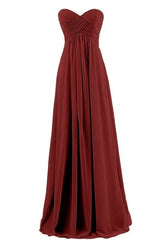 Plus Size Tube Chiffon Evening Dress