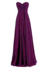 Plus Size Tube Chiffon Evening Dress