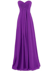 Plus Size Tube Chiffon Evening Dress