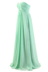 Plus Size Tube Chiffon Evening Dress