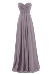 Plus Size Tube Chiffon Evening Dress