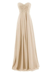 Plus Size Tube Chiffon Evening Dress