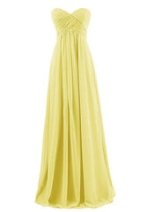 Plus Size Tube Chiffon Evening Dress