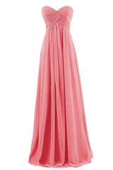 Plus Size Tube Chiffon Evening Dress