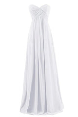 Plus Size Tube Chiffon Evening Dress