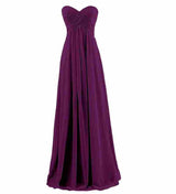 Plus Size Tube Chiffon Evening Dress