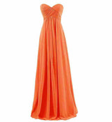 Plus Size Tube Chiffon Evening Dress