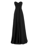 Plus Size Tube Chiffon Evening Dress