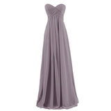 Plus Size Tube Chiffon Evening Dress