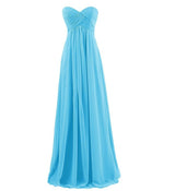 Plus Size Tube Chiffon Evening Dress