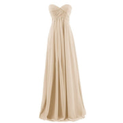 Plus Size Tube Chiffon Evening Dress