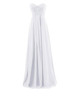 Plus Size Tube Chiffon Evening Dress