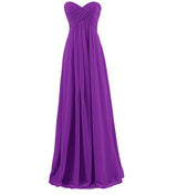 Plus Size Tube Chiffon Evening Dress