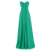 Plus Size Tube Chiffon Evening Dress