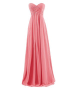 Plus Size Tube Chiffon Evening Dress