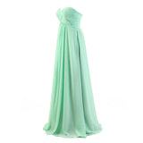 Plus Size Tube Chiffon Evening Dress