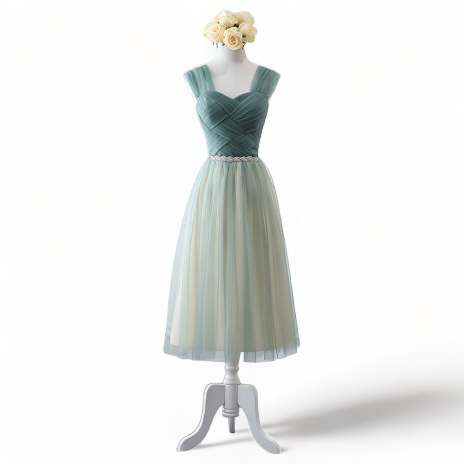 Plus Size Tulle Party Dress - Midi Dress Length