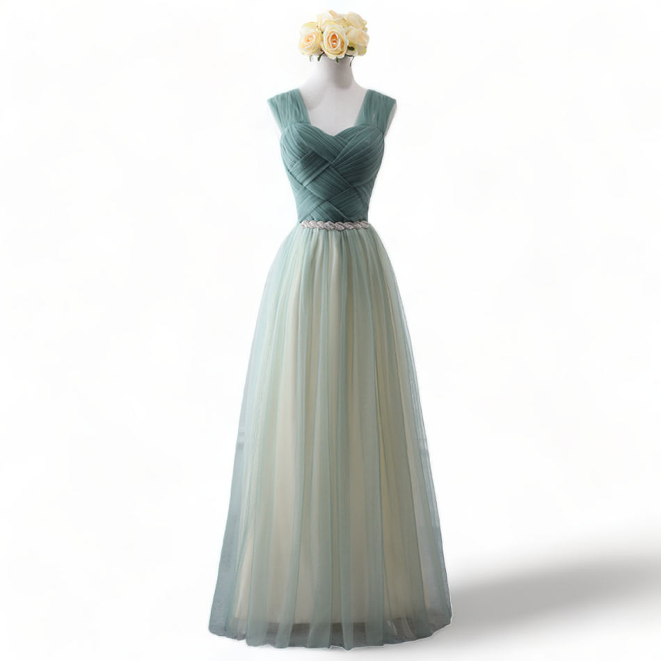 Plus Size Tulle Party Dress - Maxi Dress Length