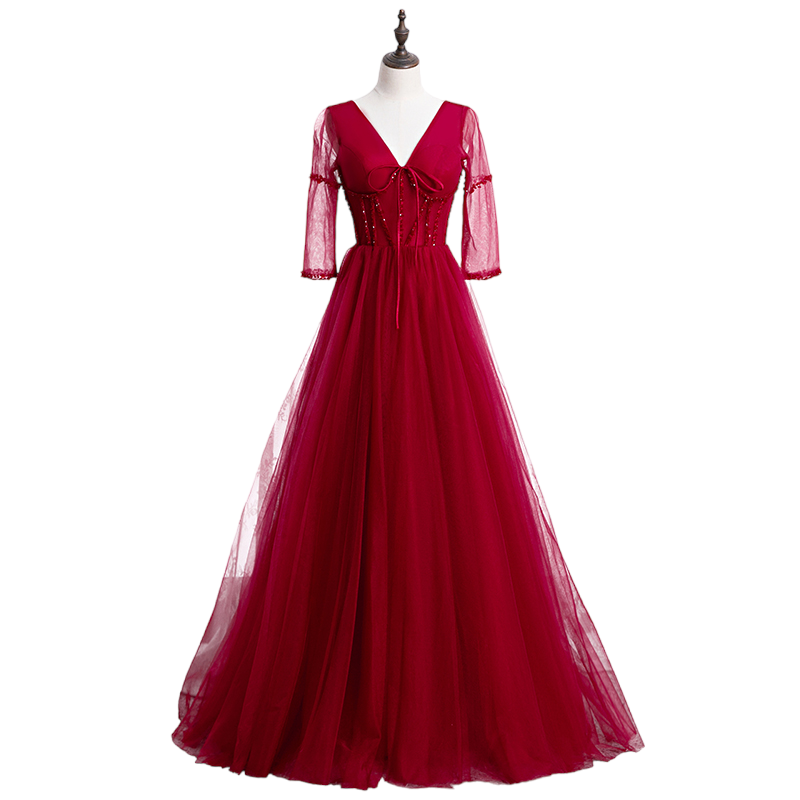 Plus Size V Neck Gown Hello Curve