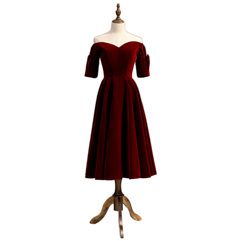 Plus Size Velvet Off Shoulder Midi Dress– Hello Curve
