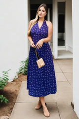 Plus Size Vintage Halter Dress for outdoor wedding guest