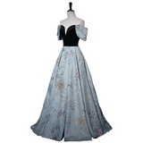 Plus Size Vintage Brocade Evening Dress