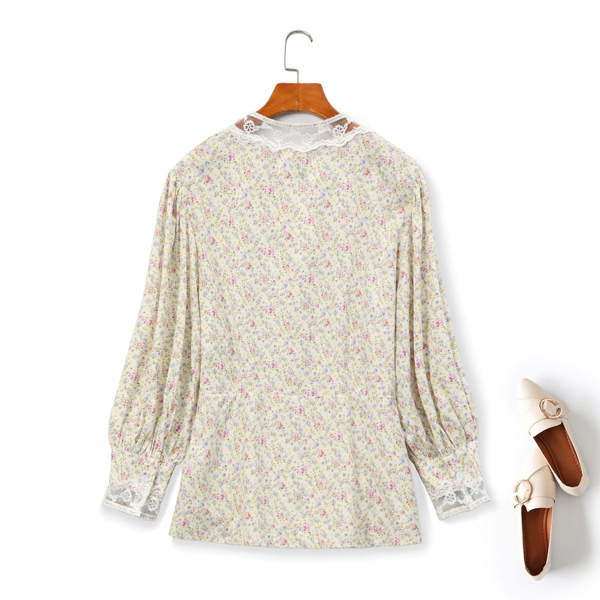 long sleeve cotton linen plus size vintage floral for women casual loose autumn dress main image 0