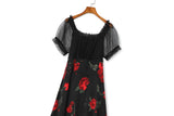 Plus Size Vintage Floral Dress