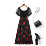 Plus Size Vintage Floral Dress