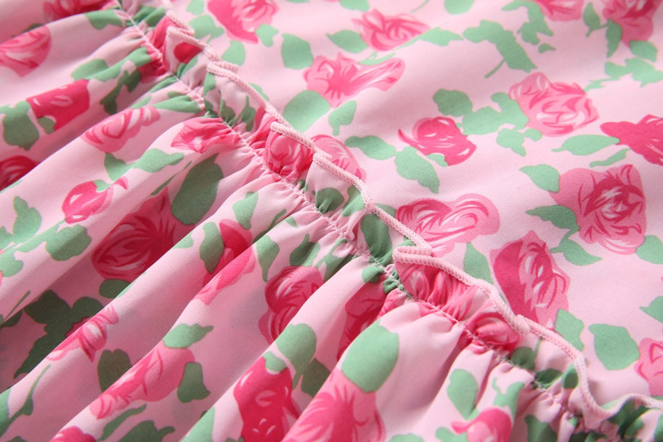 Sutton Plus Size Vintage Roses Floral Dress