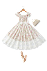Plus Size Floral Vintage Swing Dress