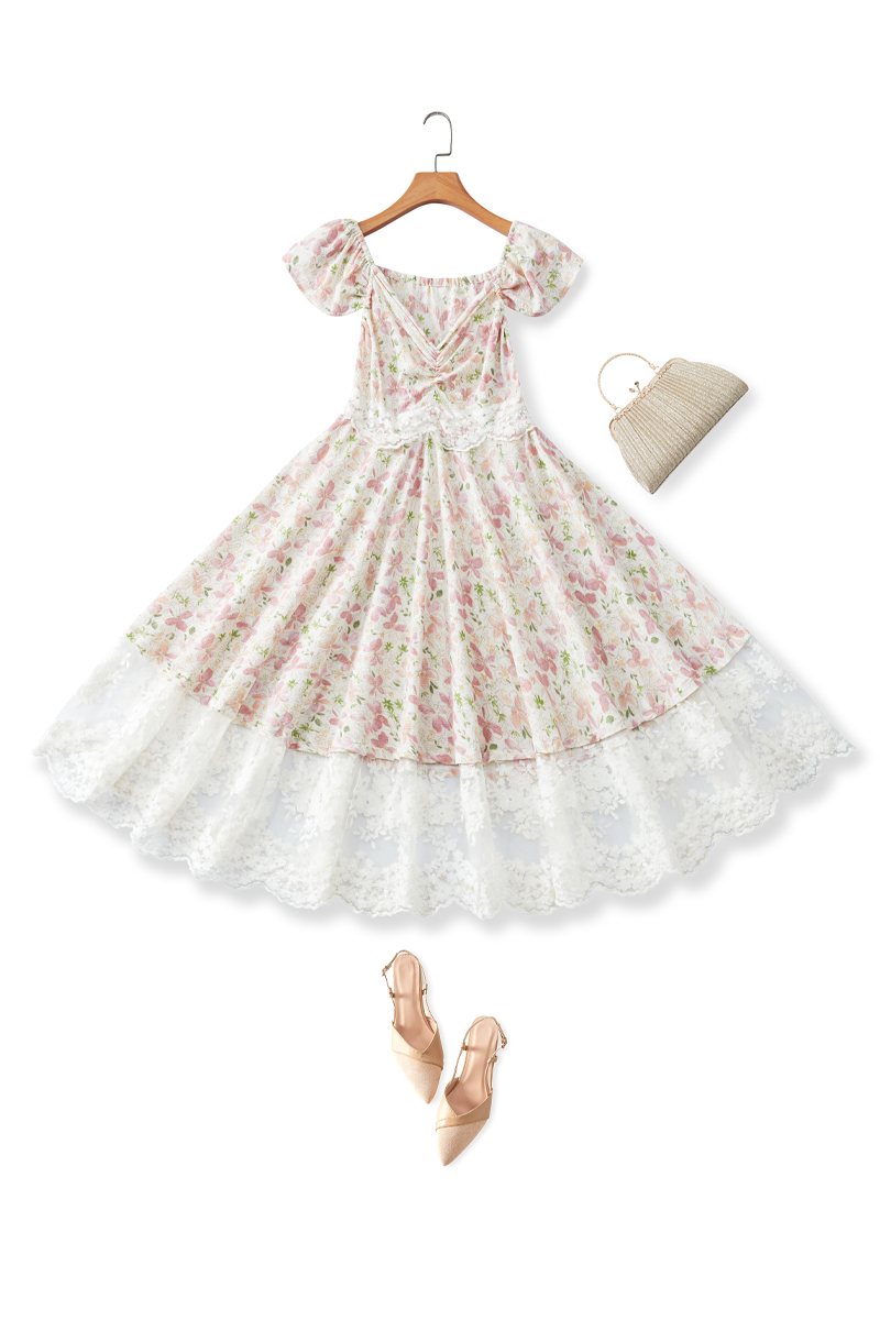 Plus Size Floral Vintage Swing Dress