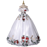 Plus Size Vintage Roses Ball Gown