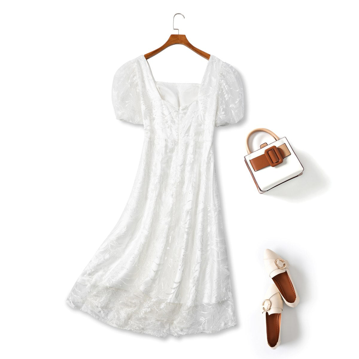 Plus Size White A Line Dress– Hello Curve