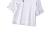 Laylin Plus Size White Qipao Blouse and Skirt Set