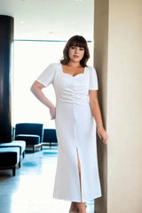 Plus Size White Dress