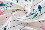Adie Plus Size White Floral Cheongsam