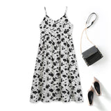 Plus Size White Floral Midi Dress