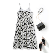 Plus Size White Floral Midi Dress