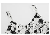 Plus Size White Floral Midi Dress