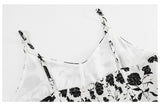Plus Size White Floral Midi Dress