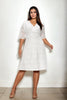 Andrée Plus Size White Lace Dress